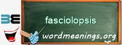 WordMeaning blackboard for fasciolopsis